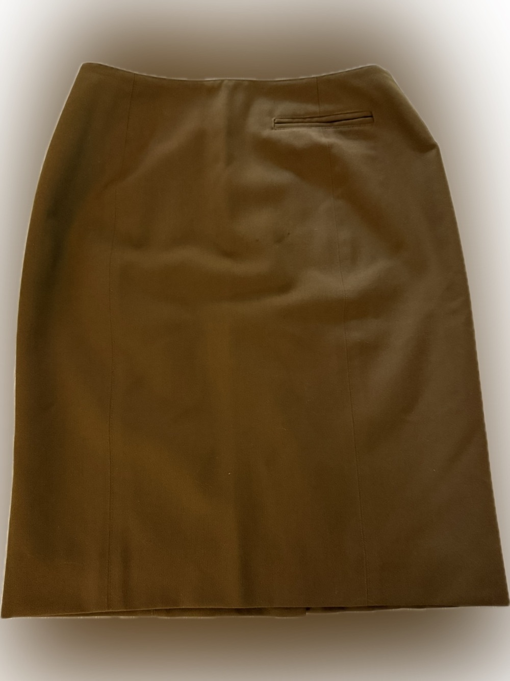 Vintage Adrienne Vittadini Taupe-Brown Pencil Skirt